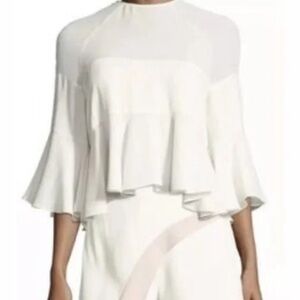NWT Alexis silk ruffle blouse
